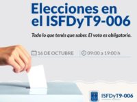 Elecciones en el instituto ISFDyT 9-006