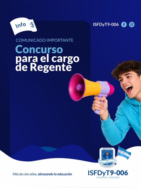 Publicación Jurado para el concurso de Regente