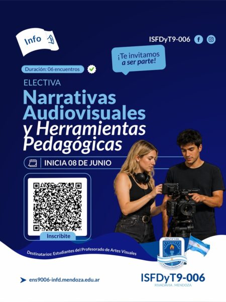 El Instituto incorpora la electiva “Narrativas Audiovisuales y Herramientas Pedagógicas”