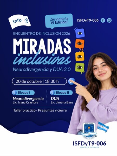 Miradas Inclusivas IV: un encuentro para reflexionar sobre la neurodiversidad y el DUA 3.0